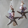 Starfish flower earrings - E 130