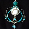 Teal arrangement necklace - N 94