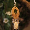 Golden icicle necklace N 221
