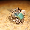 Turquoise cube ring R 34
