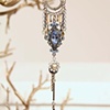 Blue icicle necklace N 231