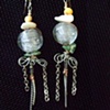 Snow white cascade earrings - E 66