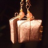 Purple present earrings - E 27