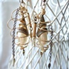 Golden tornado earrings E 137