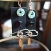 Funky black with silver findings - E 14