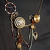 Pirate booty vintage gold necklace - N 27