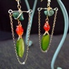 Red & green chandeliers - E 61