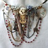 Bone flower necklace - N 147