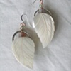 Shell leaf earrings - E 101