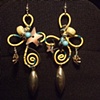 Telephone wire earrings - E44