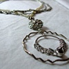 Pearl & silver theme necklace