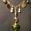 Green orb necklace - N 32