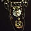Baby blue & silver chains neckalce - N 68