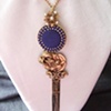 Royal purple vintage necklace - N 151