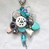 Turquoise & white necklace - N103