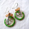 Lime hoops & glitter - E 95