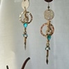 Gold rings w turquoise E 175