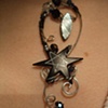 Black star & blue necklace - N 28