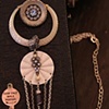 Powder blue cascade necklace N 213