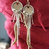 Sun bolt earrings E 167