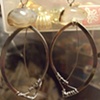 Silver leaf earrings  - E 01