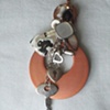 Peach key necklace - N97
