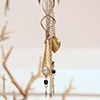 Silver & gold cascade necklace N 229