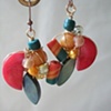 Tropical bird earrings - E 128