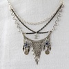 Silver icicles necklace - N 203