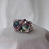 Crystal & glass cluster ring - R 26