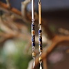 Hand painted vintage earrings E 227