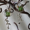 Green apple earrings - E 160