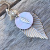 Lavender leaf necklace - N 241