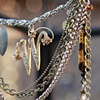"W" Initial necklace N 240