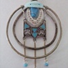 Medieval cerulian necklace - N 120