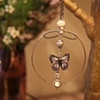 Frosted butterfly necklace N 216