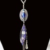 Blue cascade necklace N 183