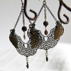 Black magic earrings - E 187