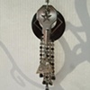 Black star with key pendant P 29