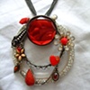 Stoplight red necklace - N91