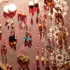 Earrings displayed on hoop
