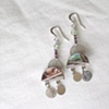 Simple silver earrings - E 106