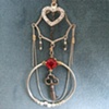 Fancy sweetheart with key necklace N 171 a