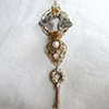 Golden key necklace - N 139