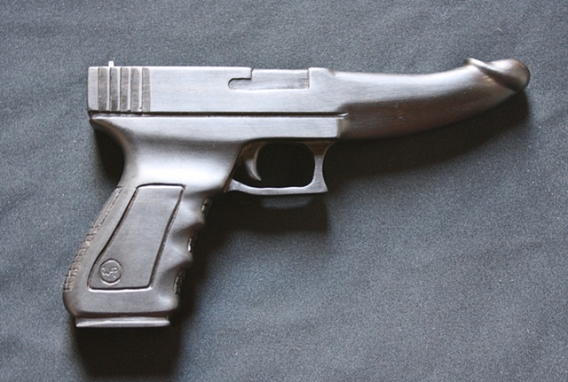 Wood dildo/gun
