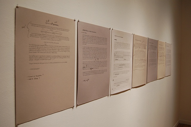 graphite drawing cork photocopies Translation by Molly Springfield
