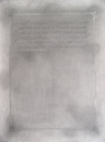 graphite drawing text by Molly Springfield