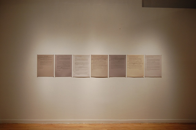 graphite and colored pencil drawing photocopies Translation by Molly Springfield