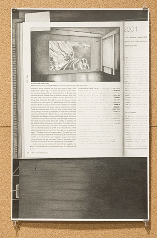 graphite drawing photocopies by Molly Springfield