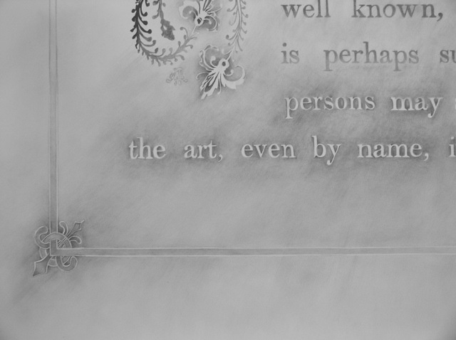 graphite drawing text by Molly Springfield